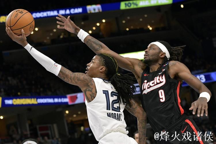 艾维关键绝杀助活塞击败猛龙，莫兰特22+11带领灰熊胜开拓者